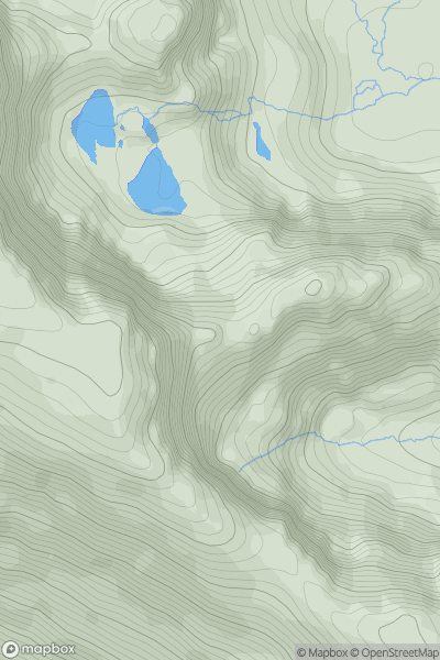 Thumbnail image for A' Chioch [Applecross to Achnasheen] showing contour plot for surrounding peak